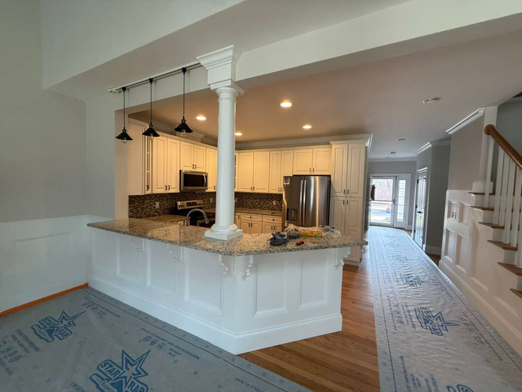 Kitchen renovation with granite countertops